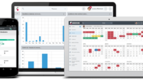 Cezanne HR screenshots in 3 devices