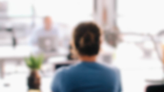 Blurred image of an employee