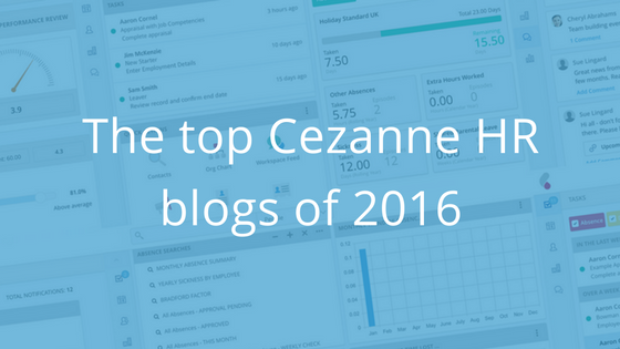top blog posts 2016 Cezanne HR