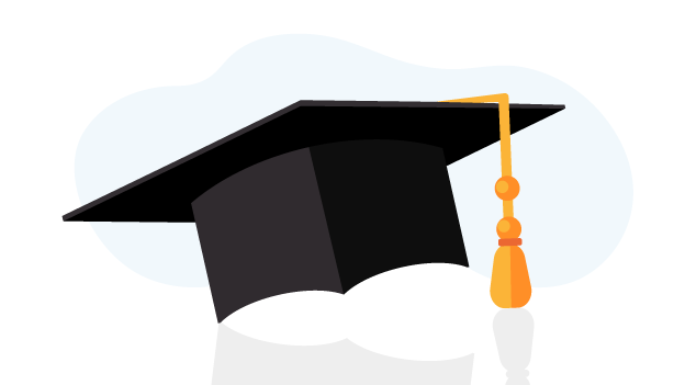 Illustration of a graduation hat