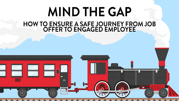 Infographic - safe journey from job offer to engaged employee