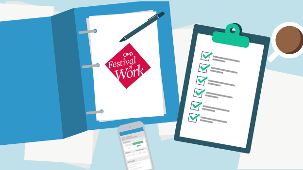 Illustration of a festival work checklist