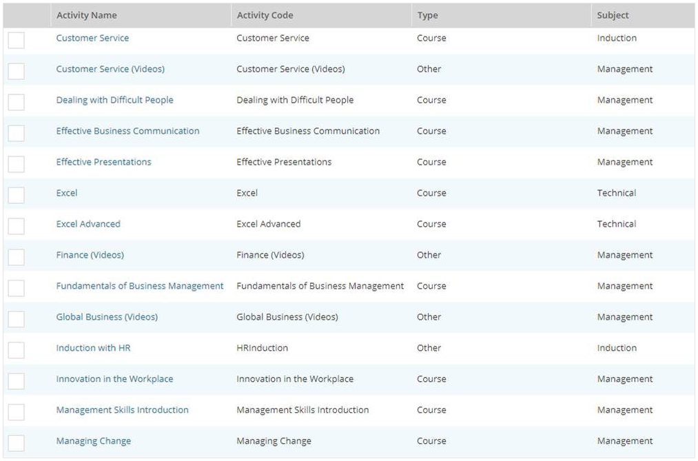 hr training and development