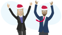 staff christmas hat