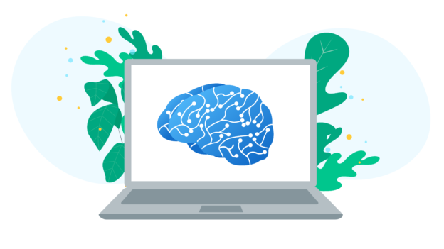 brain animation laptop