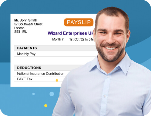 Integrated payroll, payslips