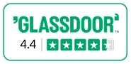 Glassdoor Italia badge 4.4 rating