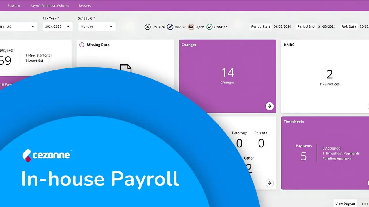 cezanne inhouse payroll