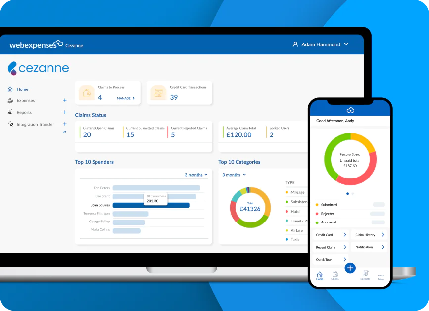 Cezanne Expenses brings clarity to chaos for growing UK businesses.